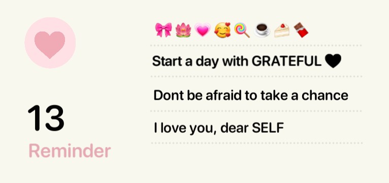 Pink Reminder