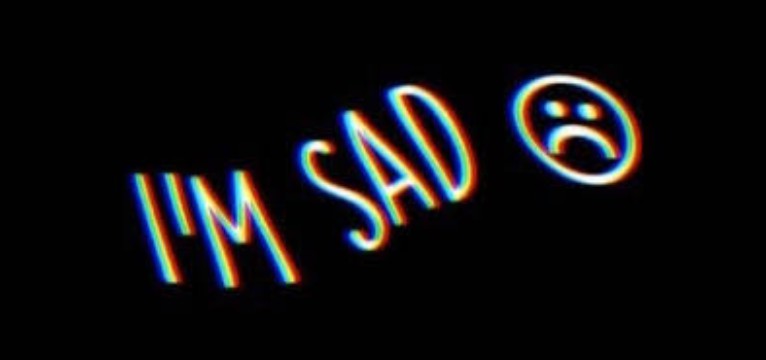 im sad / black