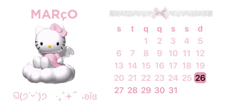 Hello Kitty calendar 