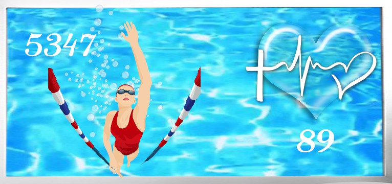 Herzschlag Schritte Pool