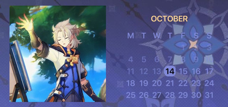 Albedo Calendar 
