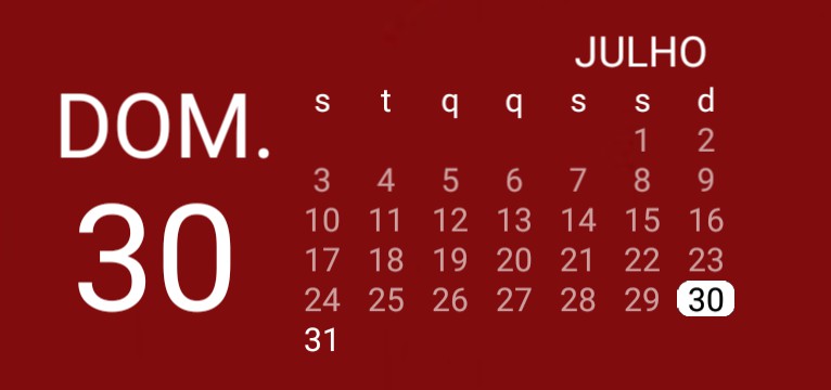 widget vermelho 