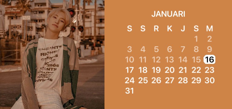 Calendar Hoshi Beige #2