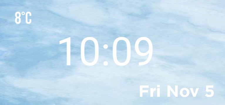 Light blue aesthetic widget