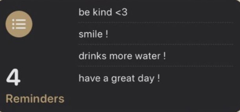 reminder widget