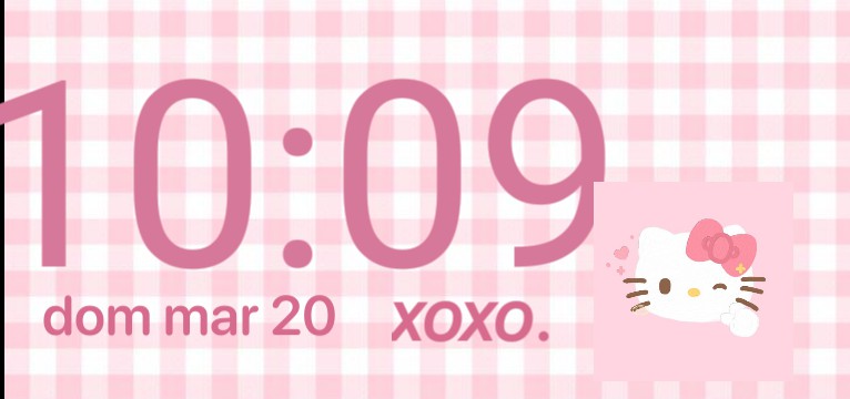 hello kitty clock widget  Copy