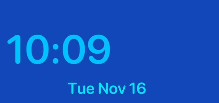 time and date