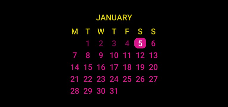 the date