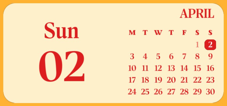 retro calendar