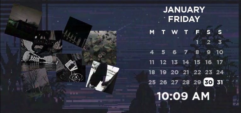 Music aesthetic, grunge, emo calendar 