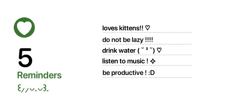 Reminders