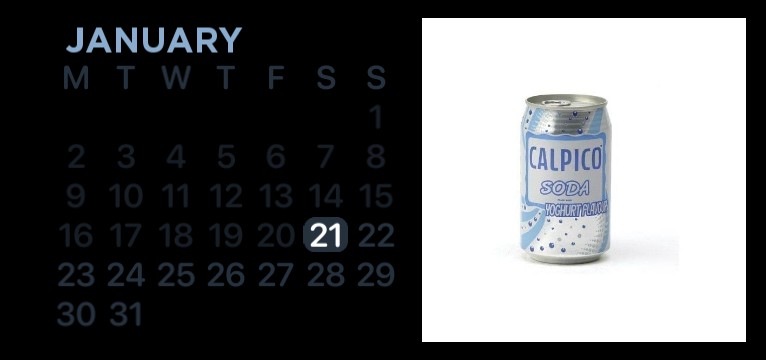 blue calendar