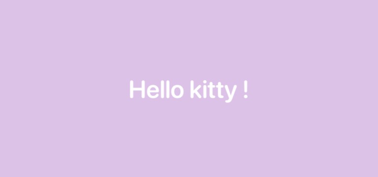Hello kitty