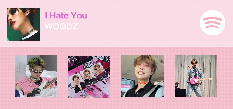 Pink Spotify WOODZ Kpop by Swootrbl