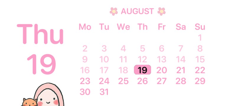 Calendar widget