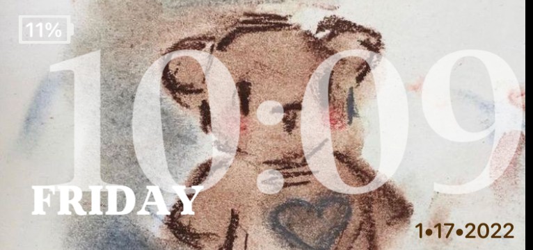 Cute Vintage Teddy bear Widget