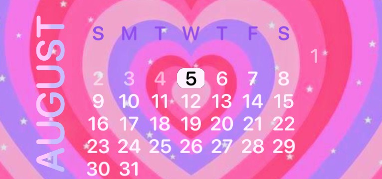 heart calendar