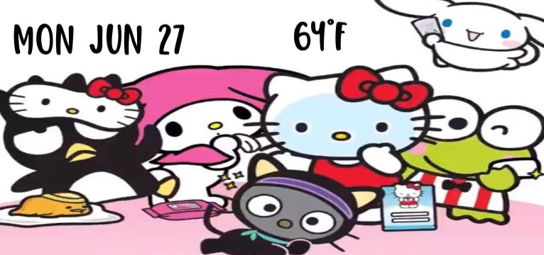 hello kitty and her friends