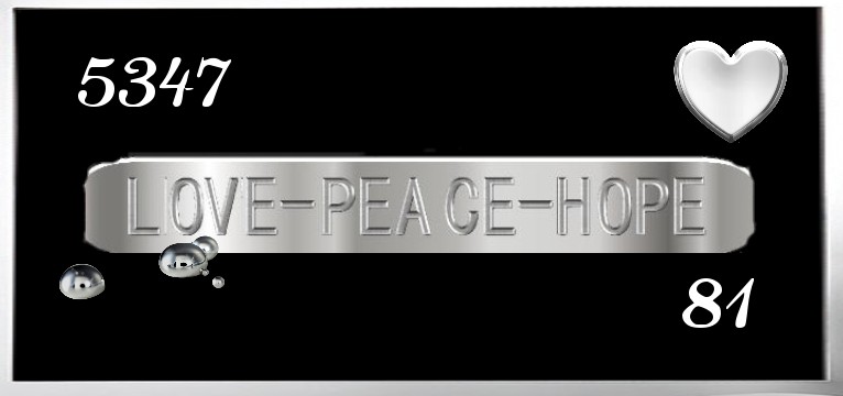 Herzschlag Schritte Love Peace Hope U