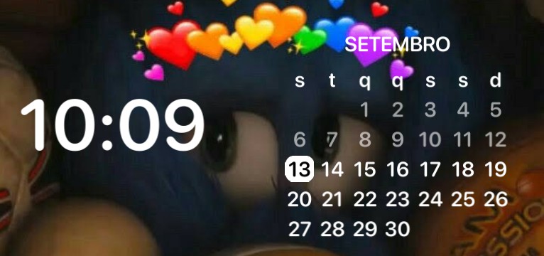 sonic calendar and clock 