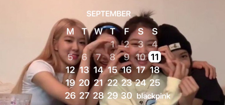 blackpink calendar 