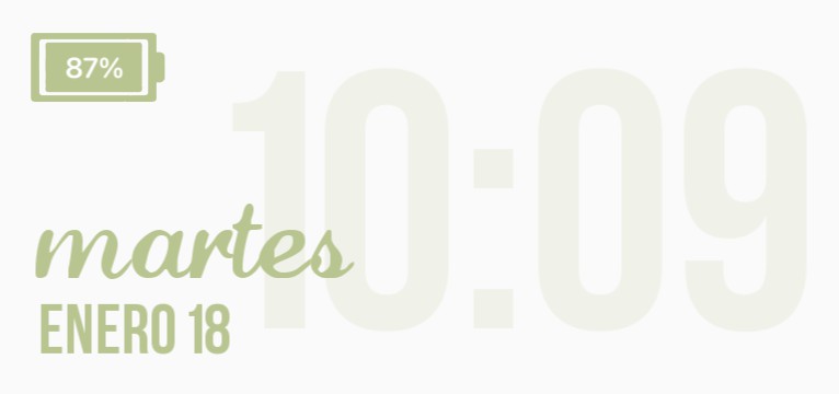 clock widget, reloj