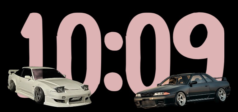 Clock with Cars theme