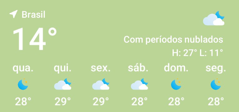 clima e temperatura 