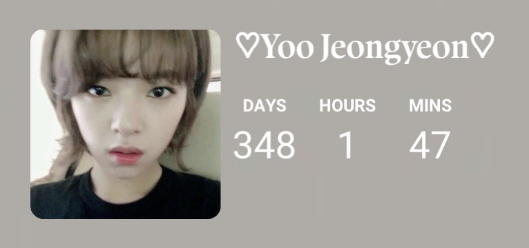 Jeongyeon birthday countdown
