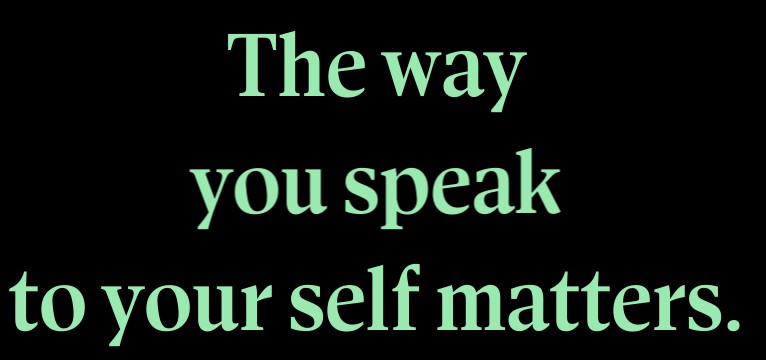 the way you speak....