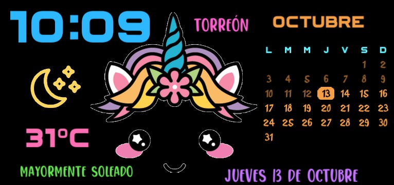 unicornio widget 