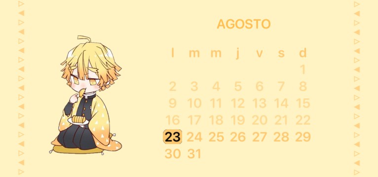 Zenitsu calendar