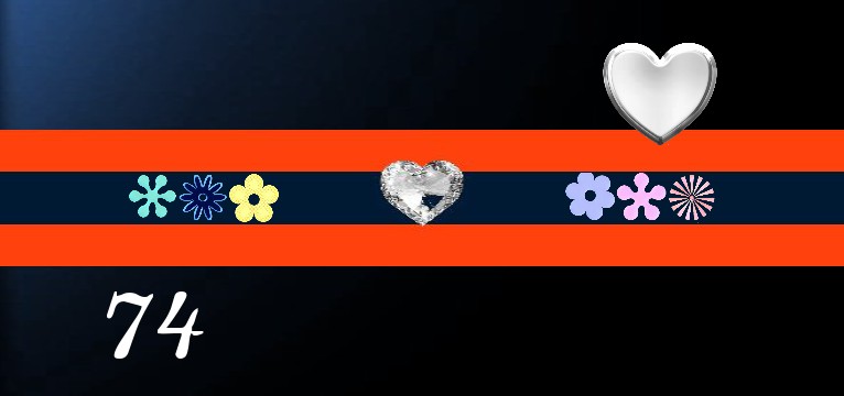 Herzschlag  Love Peace Hope Orange 