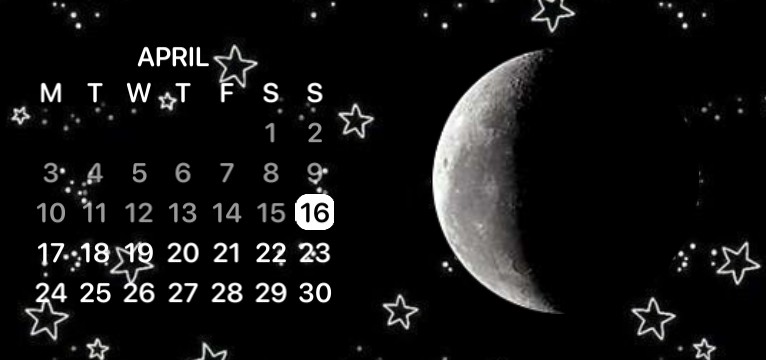 star moon phase calendar