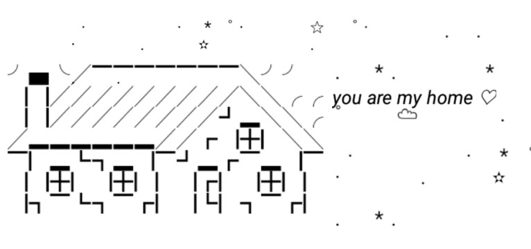 ascii art home 