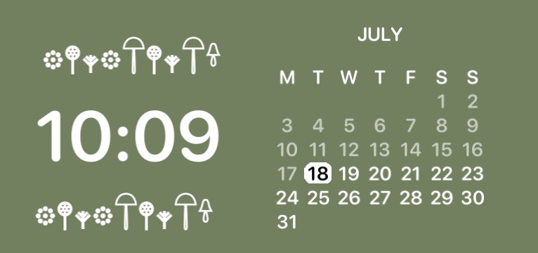  clock  + calender