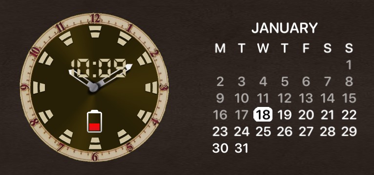 Watch and Calendar