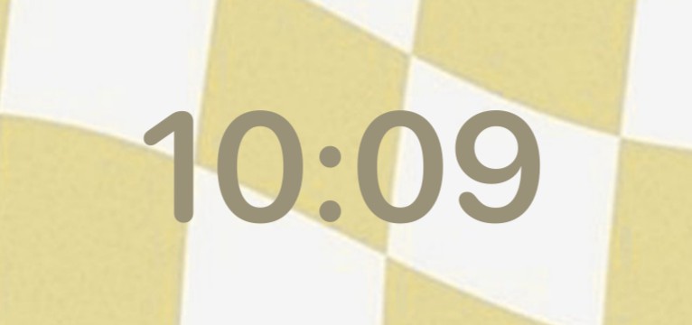 Simply Yellow Clock