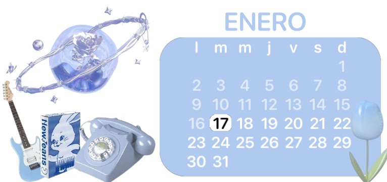Calendario blue