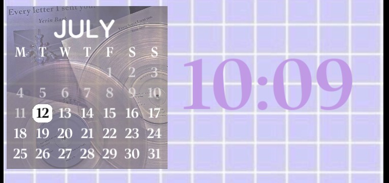 Calendar purple