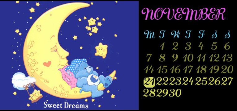 care bear calendar 