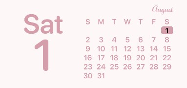 Pink Calendar