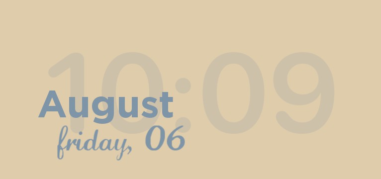 blue clock