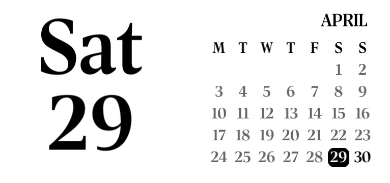 white calendar 