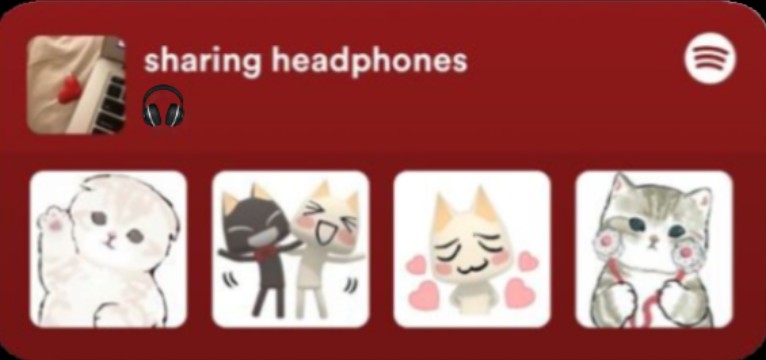 sharing headphones Spotify widget 