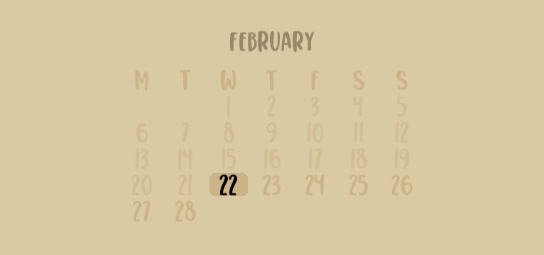 aesthetic calendar 
