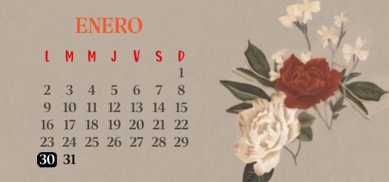 Calendario Flores