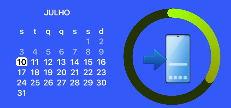 widget azul