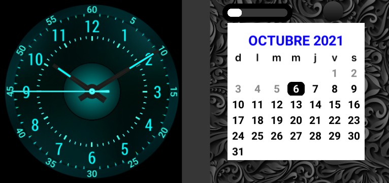 Clock, date and more