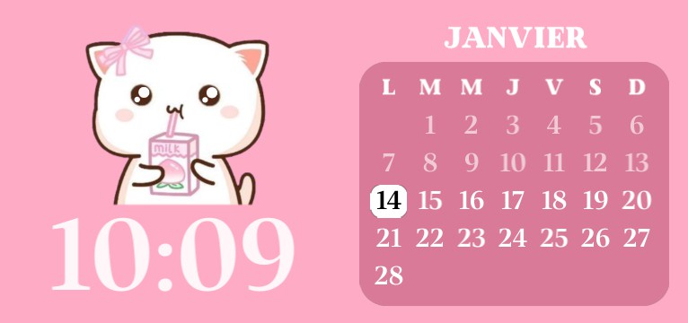Cat pink calendar 2.0